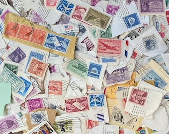 Vintage Postage Stamps US Postage Lot #2 Over 400 Stamps