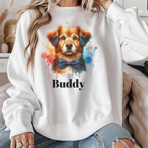 Custom Sweatshirt Gift for Dog Mom, Personalized Gift for Dog Lover, Dog Dad Birthday Gift for Him, Dog Owner Gift for Her, Dog Sweater
