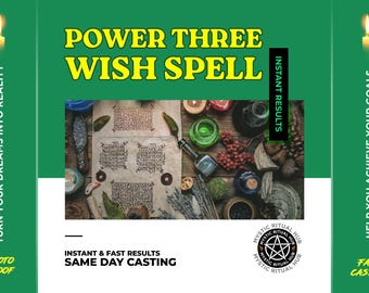 Three Wish Spell: Kabbalah Ritual, Same Day Cast