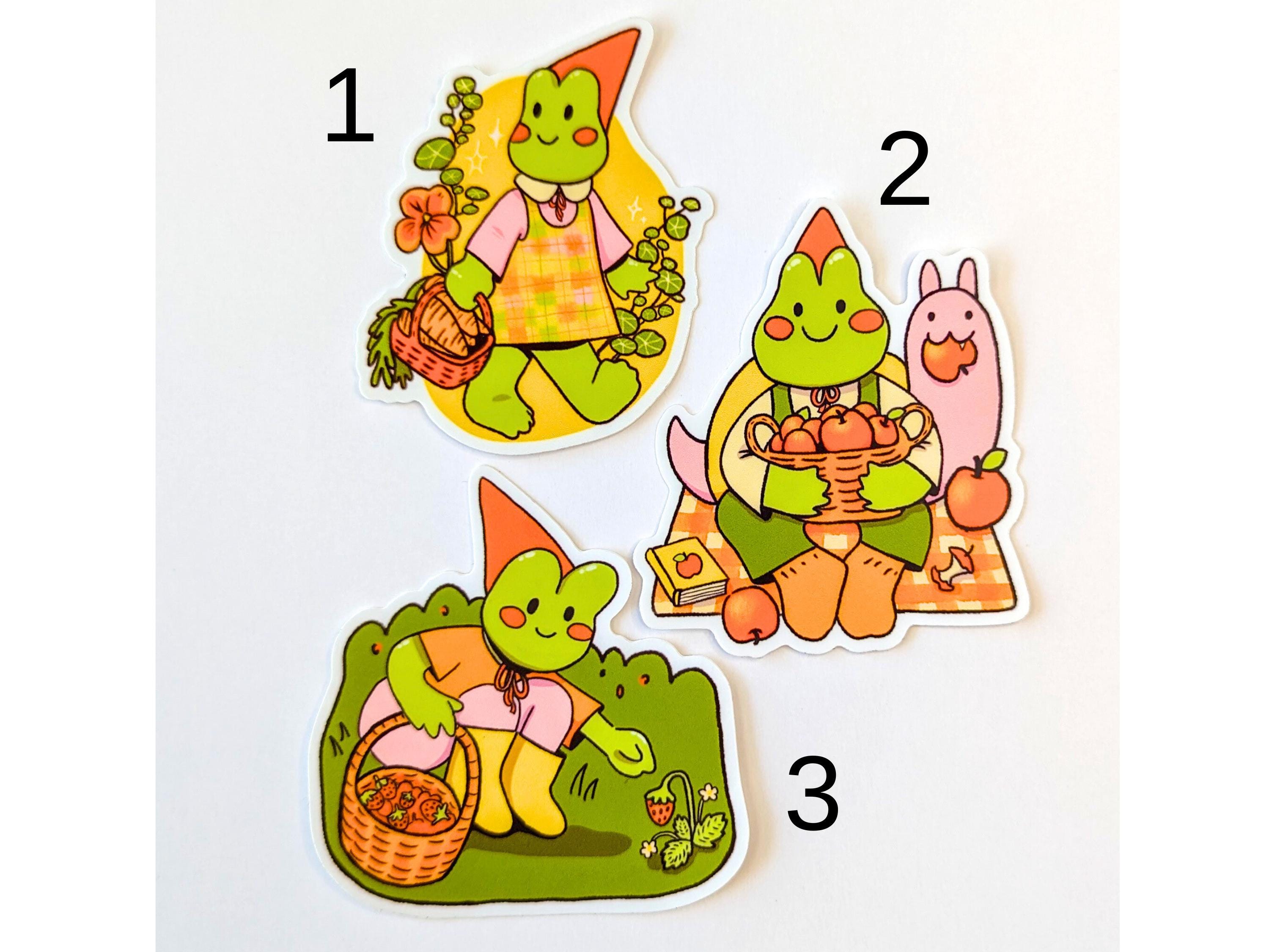 Cottagecore Frogs Sticker Pack | Waterproof Vinyl Decals for Laptops ...