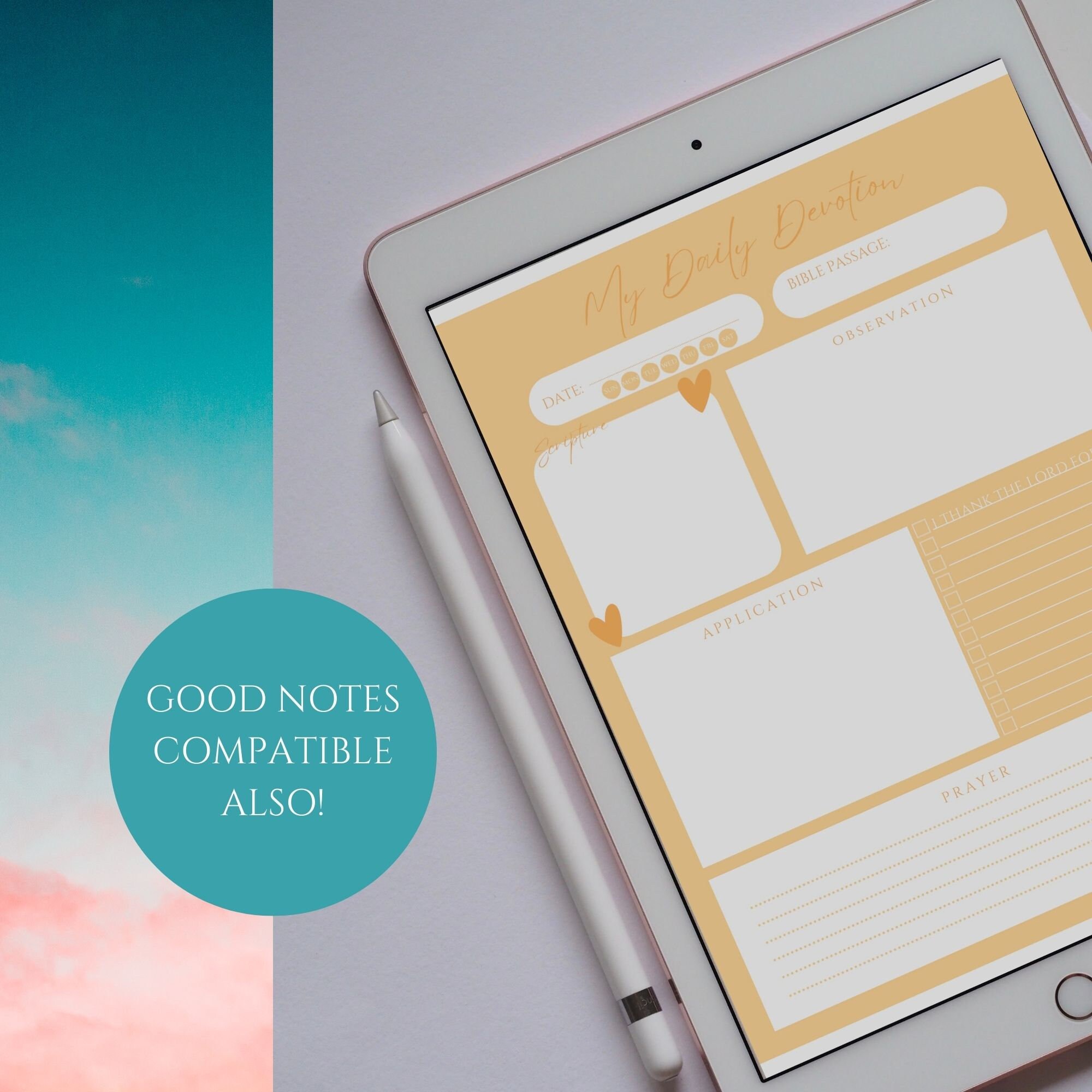 Christian Digital Journal Kit | Bible Study Tools | Goodnote Template ...