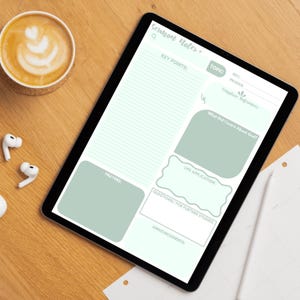 Printable Sermon Notes | Digital Bible Study Journal | Church Service ...