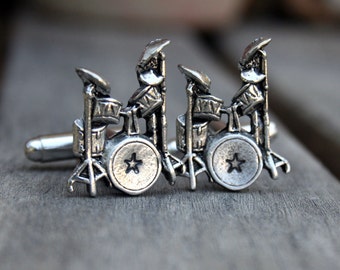 Drumset Cufflinks - Cuff Links - Star