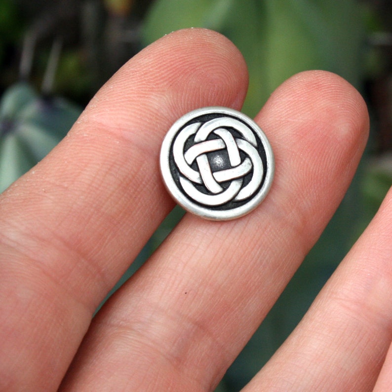 Tie Tack Lapel Pin Silver Celtic Knot Etsy