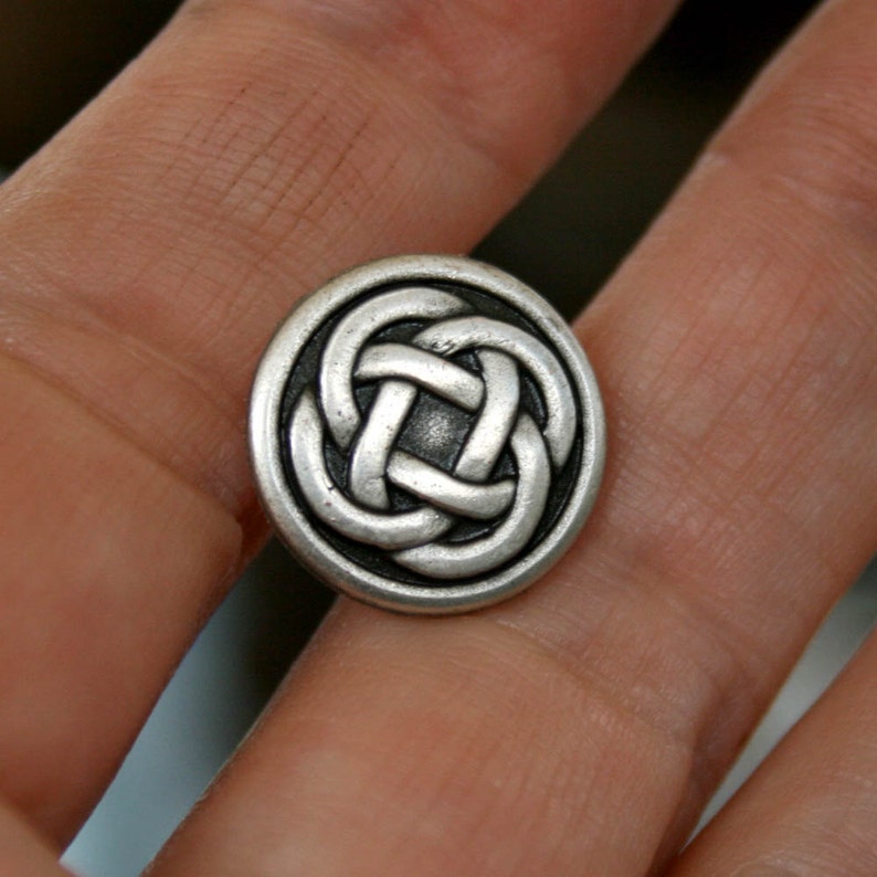 Cufflinks Cuff Links Silver Celtic Knot image 2