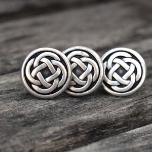 Cufflinks and Tie Tack Set - Silver Celtic Knot