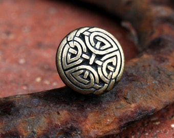 Tie Tack - Celtic Eternal Knot, Antique Gold Finish LAST ONE!