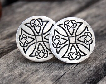 Celtic Knot Pewter Cufflinks