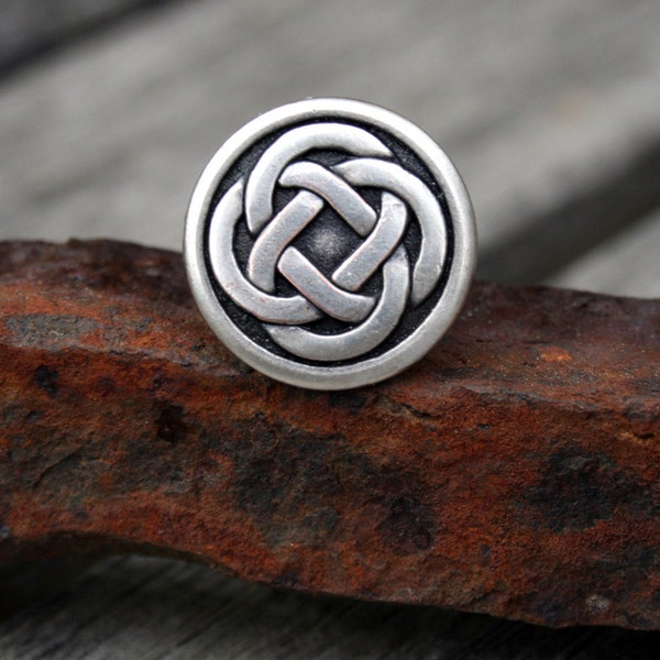 Tie Tack - Lapel Pin - Silver Celtic Knot