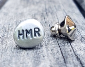 Personalized Tie Tack - Custom Tie Tack - Lapel Pin - Initials