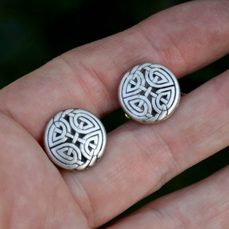 Cufflinks Cuff Links Silver Celtic Eternal Knot Etsy