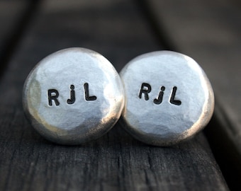 Custom Cuff Links - Personalized Cufflinks - Initials