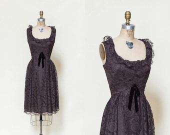 Vintage Holiday Dress --- 1960s Neiman Marcus Dress