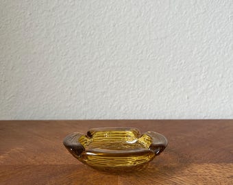 ヴィンテージ イタリア製 重厚 ベネチアン ムラーノガラス 灰皿 - 16 x