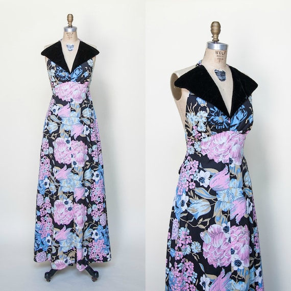 1970s Dress / Vintage Maxi Dress Young Innocent