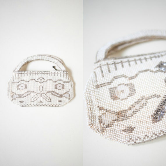 1930s Czech Beaded Purse --- Vintage Wedding Purse