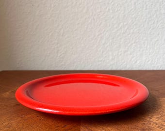 Waechtersbach Red Ceramic Salad Plate, West Germany Mid Century Modern Dish