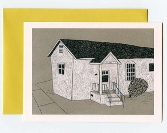 Folk Art North Carolina Home Illustrated Greeting Card