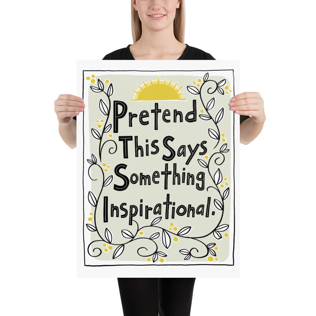 Unique Typography Hand Lettering Inspirational Art Print - Etsy