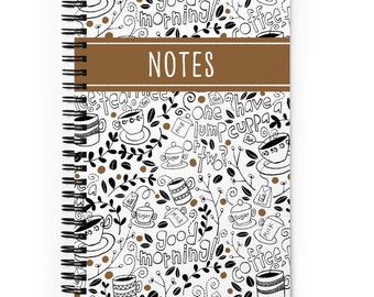 Coffee Or Tea Original Artwork Spiral Notebook