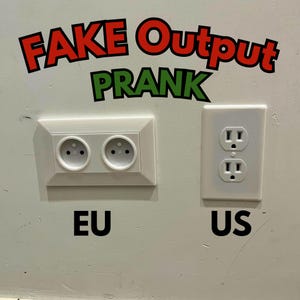 Fake Wall Outlet Prank for TikToks – 3D Magnetic Fake US outlet EU, Harmless and Fun Prank Idea, fake object prank, outlet prank for videos