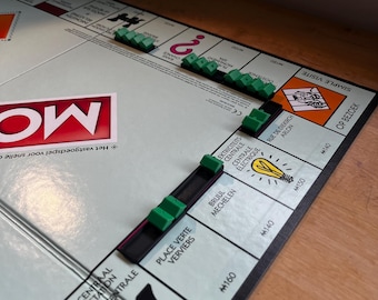 Organizadores de 22 ranuras para casas de Monopoly - Mejora de organización de Monopoly - Bloque de casa de Monopoly para mejora de juego de mesa - Dispositivo de Monopoly