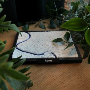 3D Rome City miniature - Rome, Colosseum map miniature 3D printed - City Wall art, desk art - Rome 3D version - 3D printed City map of Rome