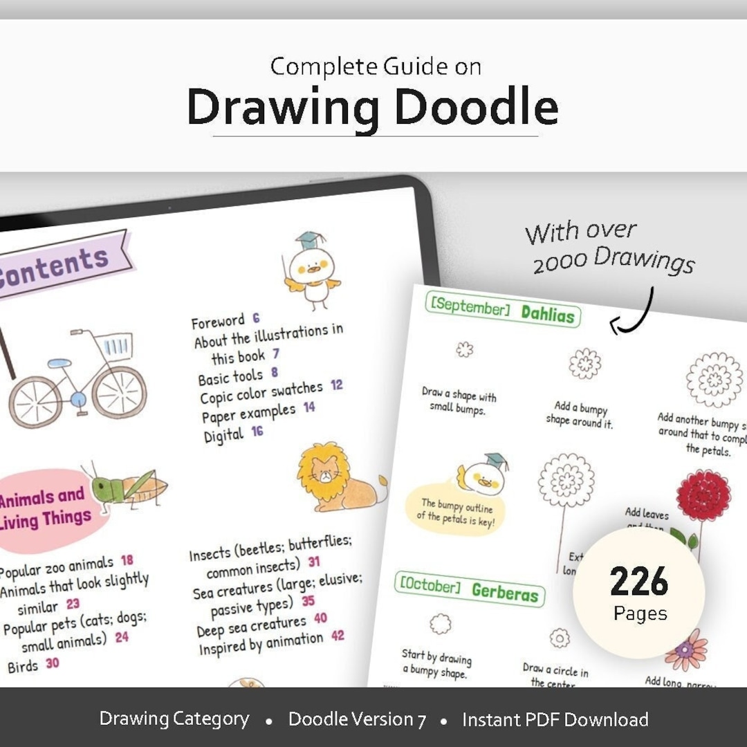 Drawing Complete Guide to Draw Doodle over 2000 Drawings, This ...