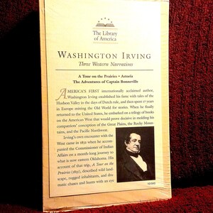 Washington Irving: Three Western Narratives - Library of America Hardcover (Sealed)