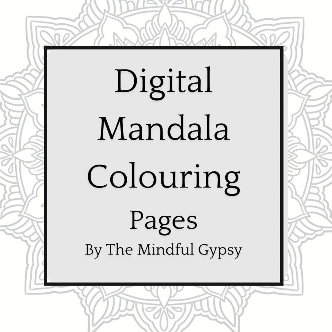 Mandala Coloring Pages | Digital Prints | Printable | Adult and Teen ...