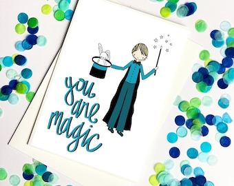 Mago - Tarjeta "Eres Mágico" / Envío gratuito