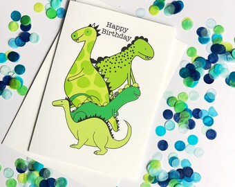 Happy Birthday Dinosaur Card | Free Postage