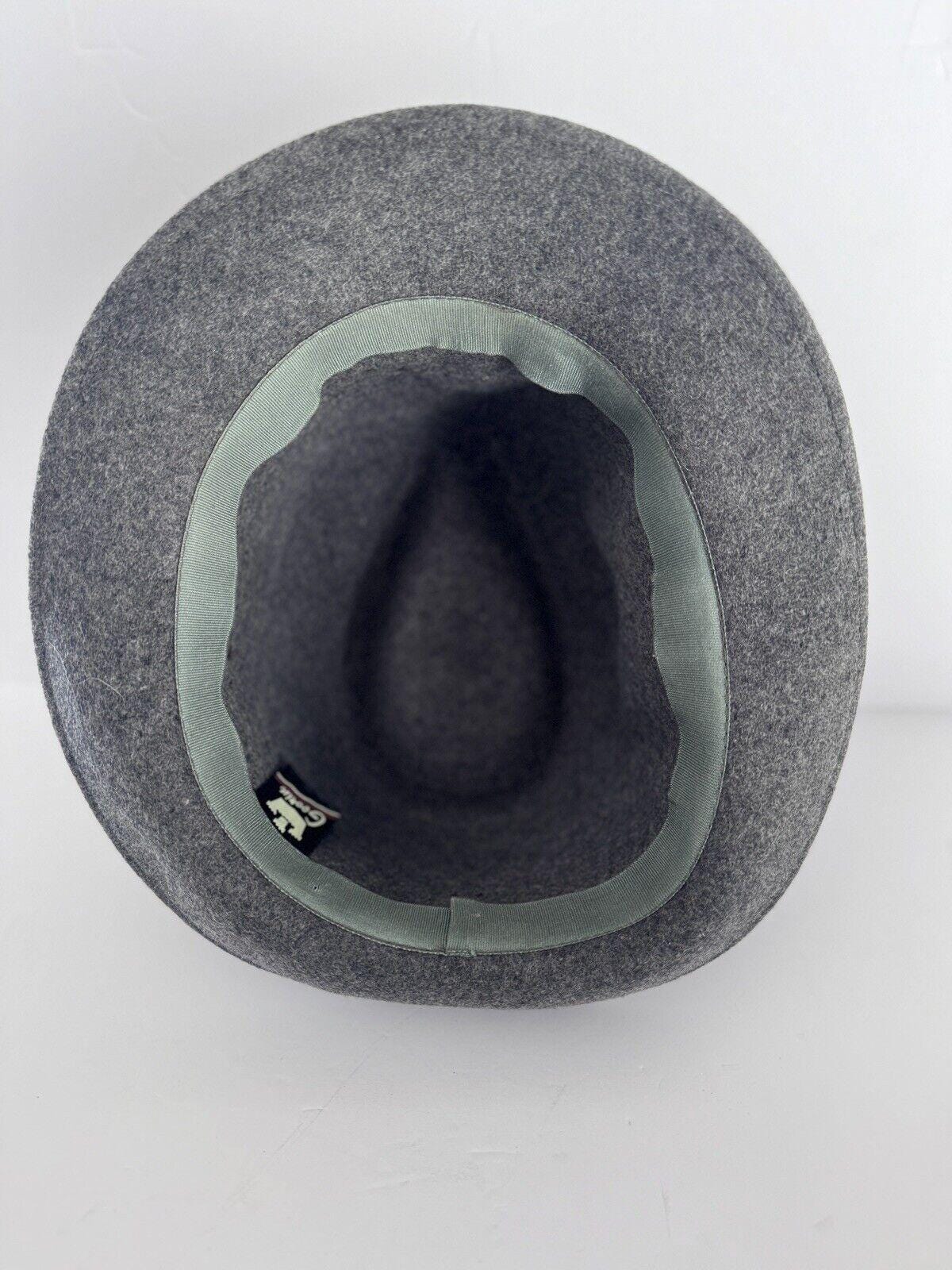 Goorin Bros. 100% Wool Fedora Hat Size Medium Grey Classic 