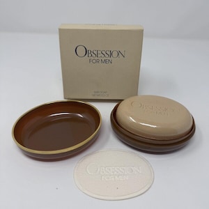 Calvin Klein Obsession For Men Bath Soap 5.3oz with Case NIB New Old Stock