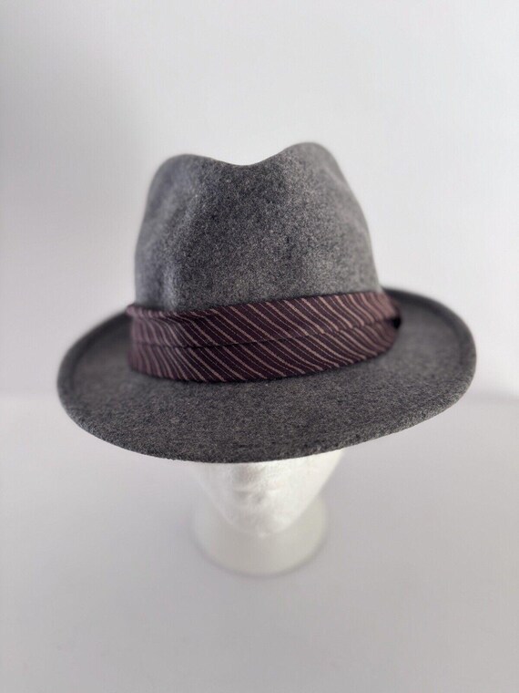 Goorin Bros. 100% Wool Fedora Hat Size Medium Grey Classic  display picture 3