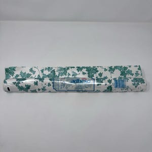Vintage Adheso Self Adhesive Vinyl Shelf Liner Drawer Paper Ivy Leaves Set of 2
