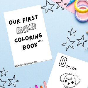 ABC Coloring Pages | Coloring book pages for kids, toddlers, preschoolers | Fun Homeschool Activities | Toddler coloring book