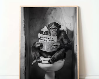 Grappige Badkamer Muurdecoratie | Humoristische Poster