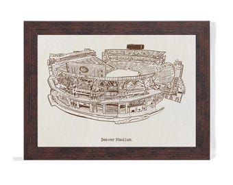 Beaver Stadium Art Print: College Football Hand-Drawn Pen & Ink Illustration