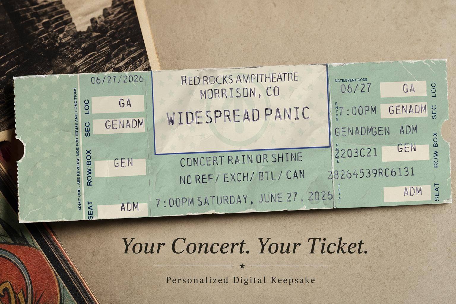 90s Concert Ticket - Etsy