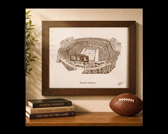 Neyland Stadium Art Print, Hand Drawn Football Stadium Illustration, Personalized Gift