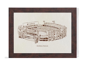 Jacksonville Jaguars EverBank Stadium Art Print: Hand-Drawn Pen & Ink Illustration