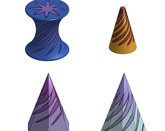 Saving bundle for STL Files for a 3d printed Spiral Pass-Through Fidget