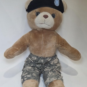Vintage Bear Force Air Force 1989 Ira Green 20&quot; Camo Jointed