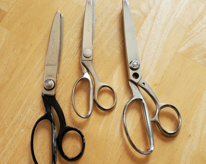 Vintage Pinking Shears Wiss Newark NJ USA CC7 Japan 9.5 and 8 Etsy