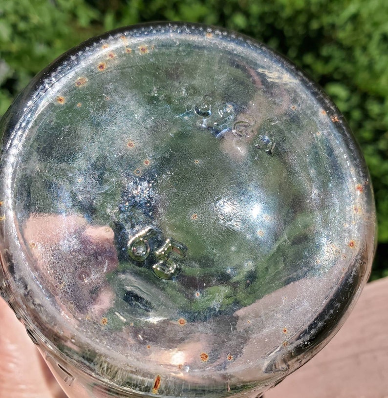 Vintage Milk Bottle Square One Quart 1965 Lamb Glass Co Etsy