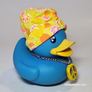 ALICE Rubber Duck Peace Necklace Hat Gift Bedazzled Collectible Cruise