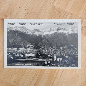 Carte postale des années 1920 Autriche Innsbruck Mit Nordkette Affichée 1929 58