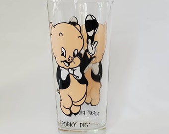 Vintage Porky Pig Pepsi Collector Series drinkglas 16oz 1973