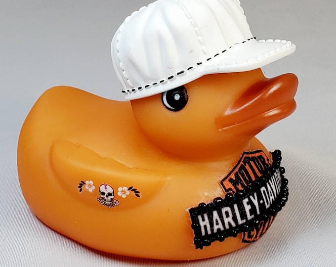 HARLEY HD Davidson Rubber Duck Jeep Gift Motorcycle Bedazzled Jeep